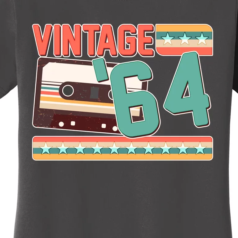 Vintage 1964 60th Birthday Cassette Tape Women's T-Shirt