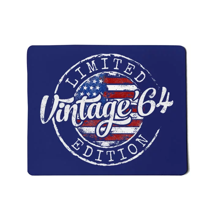 Vintage 1964 60th Birthday Gifts 60 Year Old Mousepad