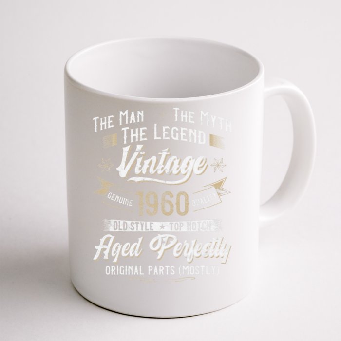 Vintage 1960 63rd Birthday Gift 63 Years Old Front & Back Coffee Mug