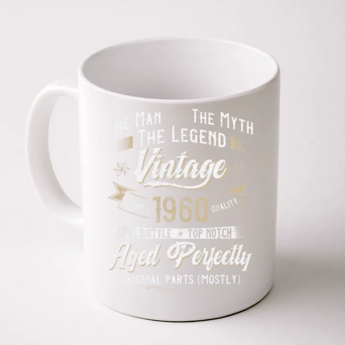 Vintage 1960 63rd Birthday Gift 63 Years Old Front & Back Coffee Mug