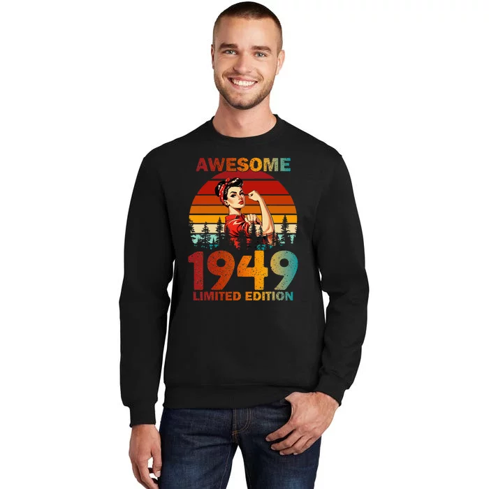 Vintage 1949 75 Years Old 75th Birthday For Women Sweatshirt