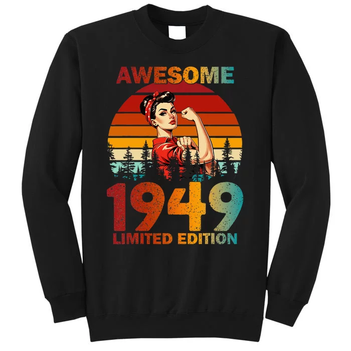 Vintage 1949 75 Years Old 75th Birthday For Women Sweatshirt