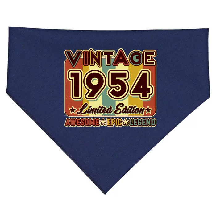 Vintage 1954 70th Birthday Limited Edition Awesome Epic Legend USA-Made Doggie Bandana