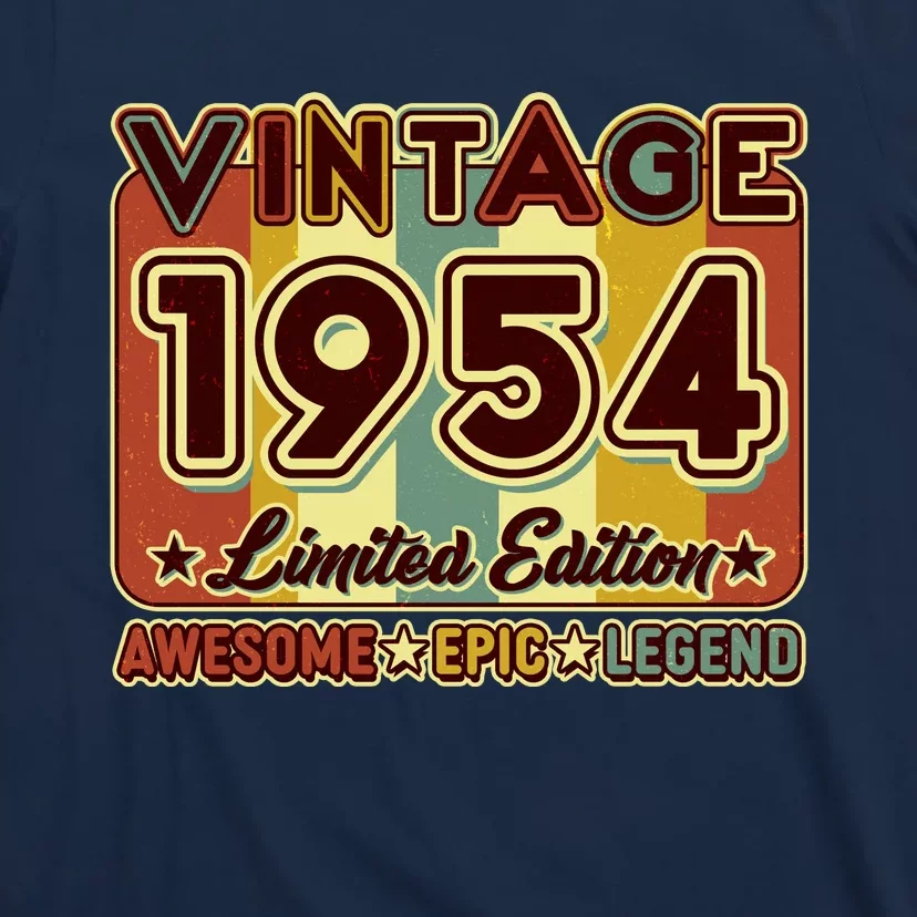 Vintage 1954 70th Birthday Limited Edition Awesome Epic Legend T-Shirt