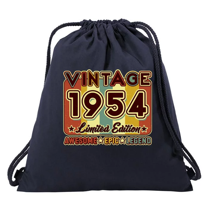 Vintage 1954 70th Birthday Limited Edition Awesome Epic Legend Drawstring Bag