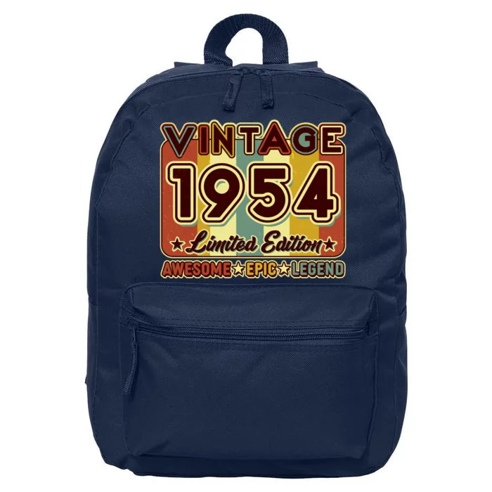 Vintage 1954 70th Birthday Limited Edition Awesome Epic Legend 16 in Basic Backpack