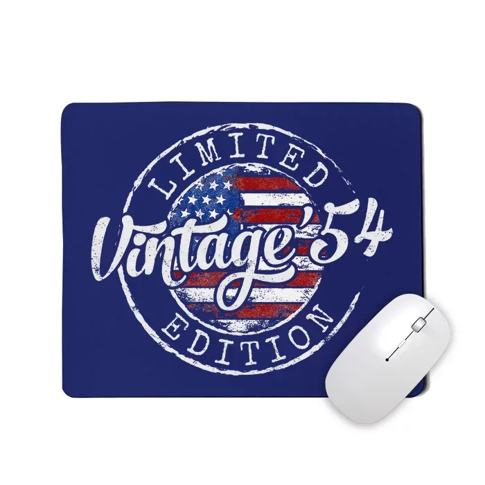 Vintage 1954 70th Birthday Gifts 70 Year Old Mousepad