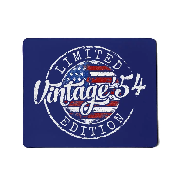 Vintage 1954 70th Birthday Gifts 70 Year Old Mousepad