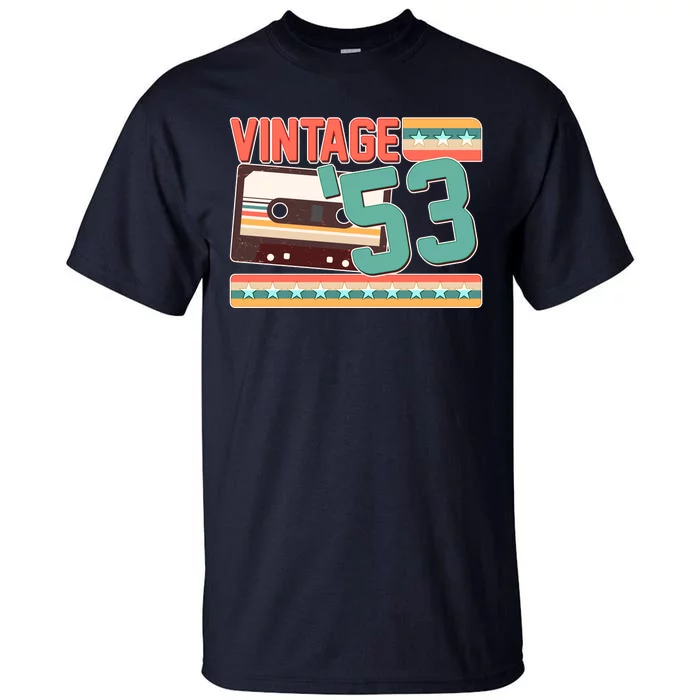 Vintage 1953 70th Birthday Cassette Tape Tall T-Shirt