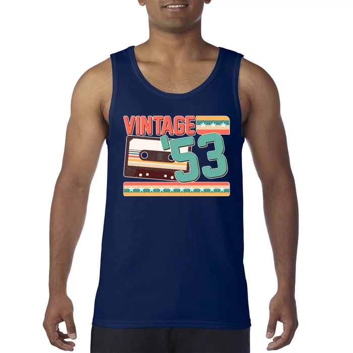 Vintage 1953 70th Birthday Cassette Tape Tank Top