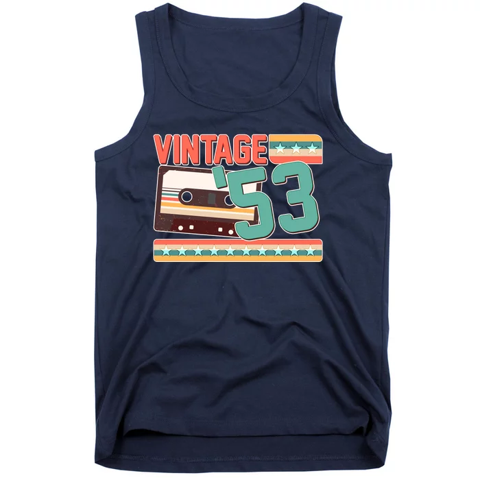 Vintage 1953 70th Birthday Cassette Tape Tank Top