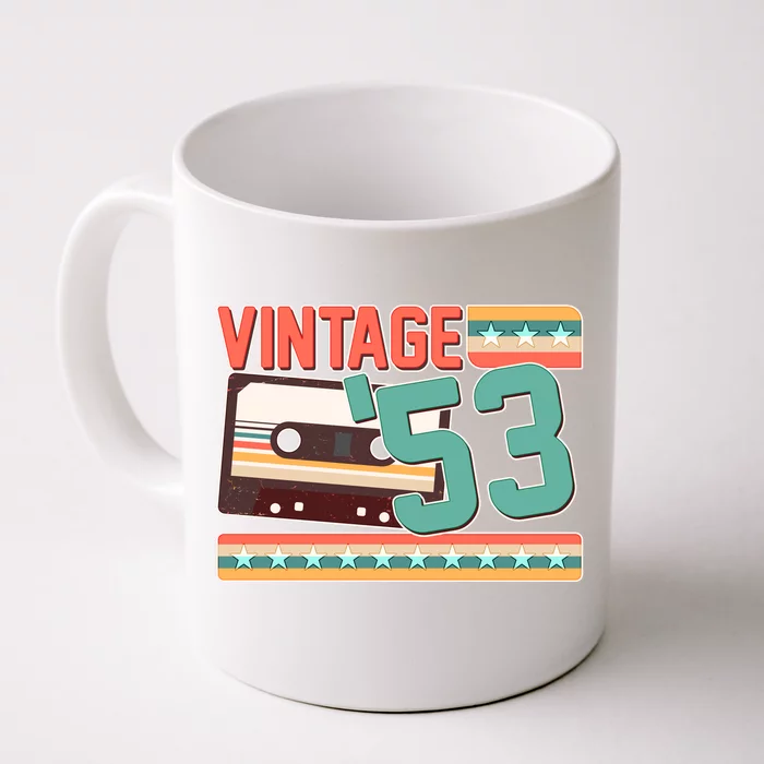 Vintage 1953 70th Birthday Cassette Tape Front & Back Coffee Mug