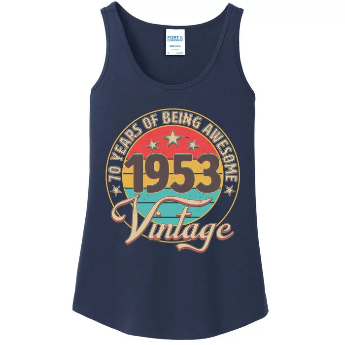 Vintage 1953 70 Years Of Being Awesome Ladies Essential Tank