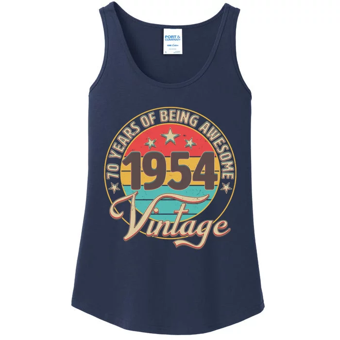 Vintage 1954 70 Years Of Being Awesome Ladies Essential Tank