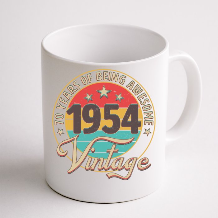 Vintage 1954 70 Years Of Being Awesome Front & Back Coffee Mug