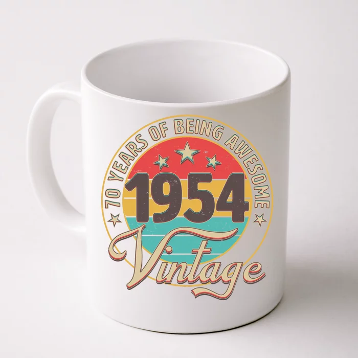 Vintage 1954 70 Years Of Being Awesome Front & Back Coffee Mug