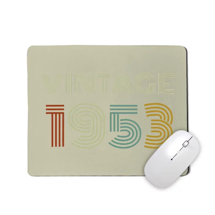 Vintage 1953 70th Birthday Gifts For And Women Mousepad