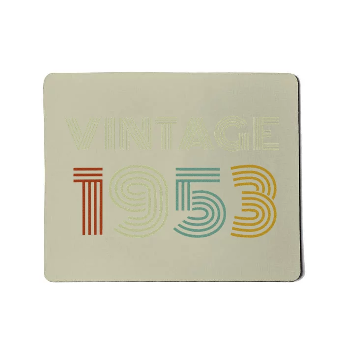 Vintage 1953 70th Birthday Gifts For And Women Mousepad