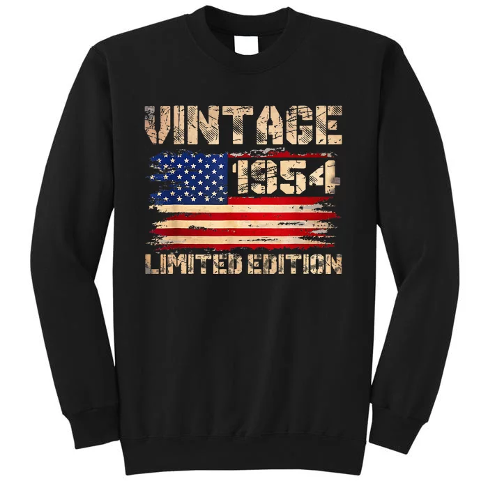 Vintage 1954 70th Birthday Gifts 70 Years Old Tall Sweatshirt