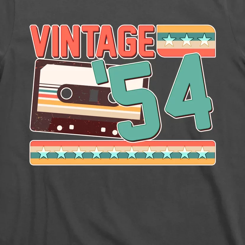 Vintage 1954 70th Birthday Cassette Tape T-Shirt