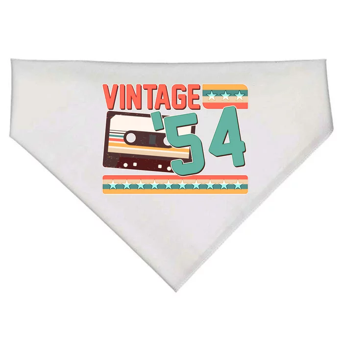 Vintage 1954 70th Birthday Cassette Tape USA-Made Doggie Bandana