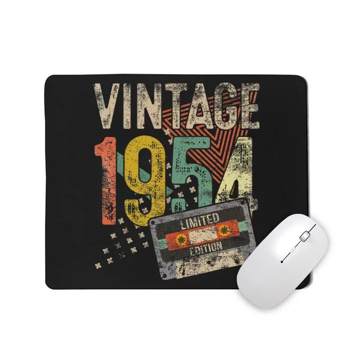 Vintage 1954 70th Birthday Gifts 70 Year Old Mousepad