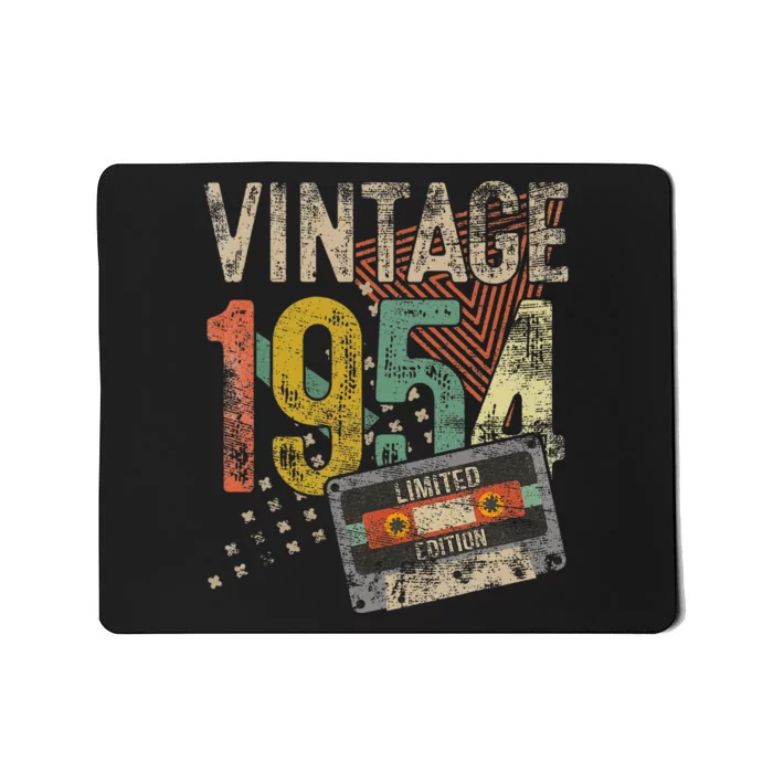 Vintage 1954 70th Birthday Gifts 70 Year Old Mousepad