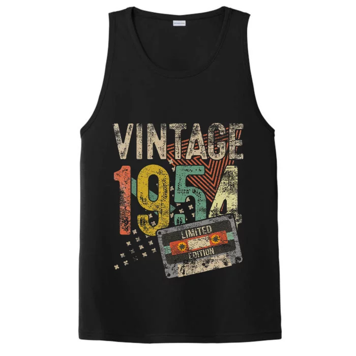 Vintage 1954 70th Birthday Gifts 70 Year Old Performance Tank