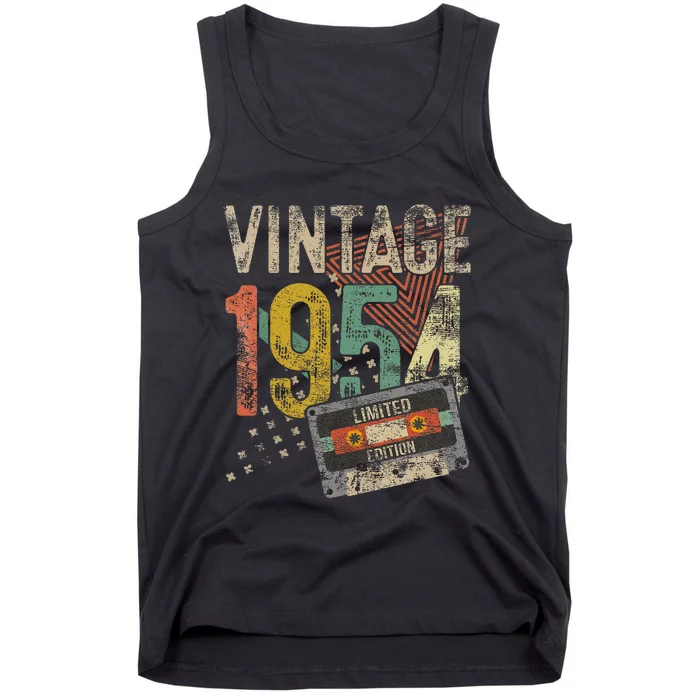 Vintage 1954 70th Birthday Gifts 70 Year Old Tank Top