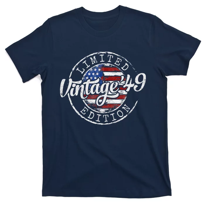 Vintage 1949 75th Birthday Gifts 75 Year Old T-Shirt