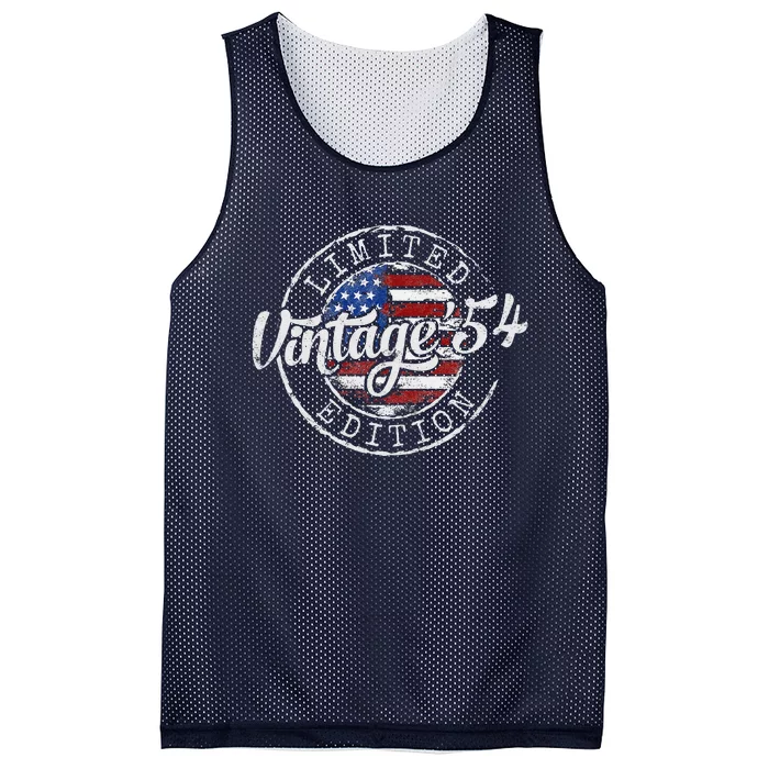 Vintage 1954 70th Birthday Gifts 70 Year Old Mesh Reversible Basketball Jersey Tank