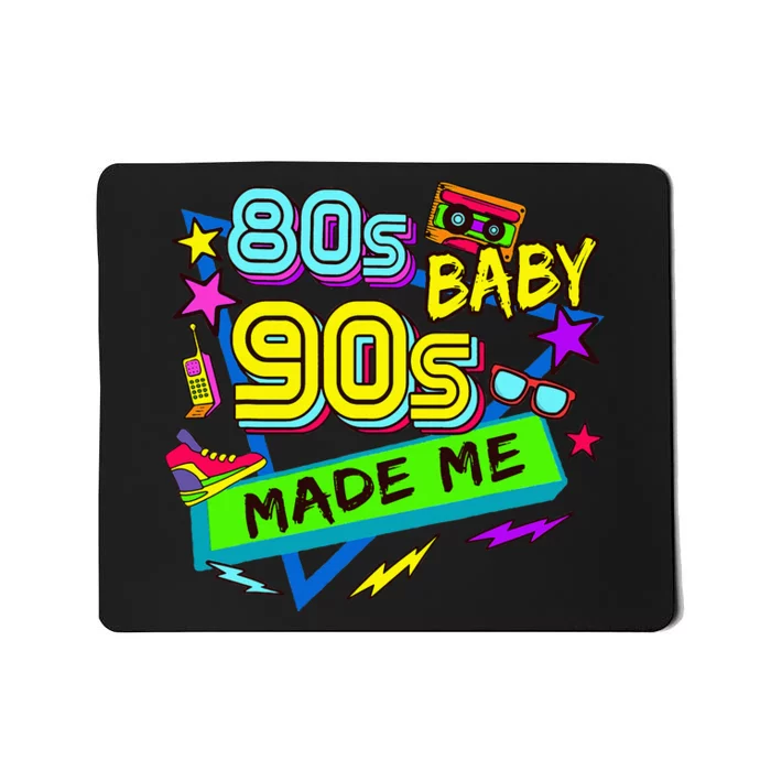 Vintage 1980s 80S Baby 1990s 90S Made Me Retro Nostalgia Mousepad