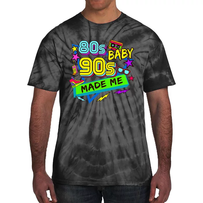 Vintage 1980s 80S Baby 1990s 90S Made Me Retro Nostalgia Tie-Dye T-Shirt