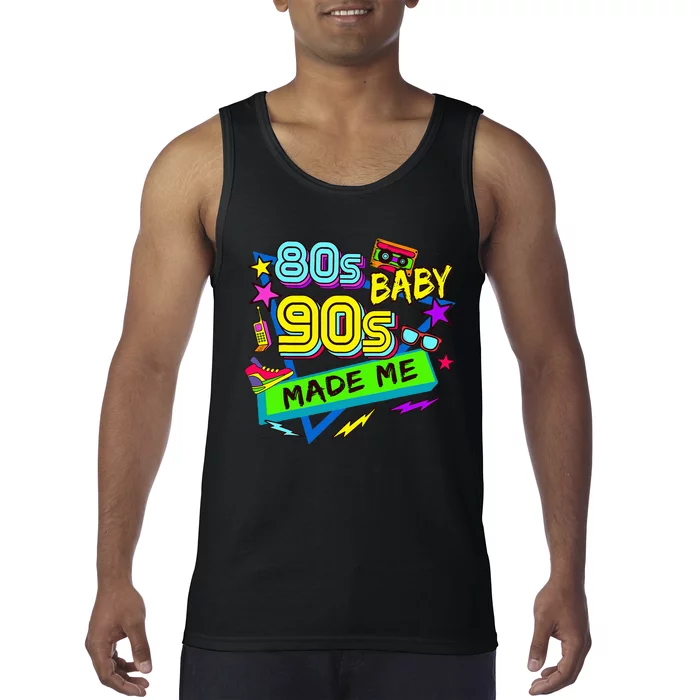 Vintage 1980s 80S Baby 1990s 90S Made Me Retro Nostalgia Tank Top