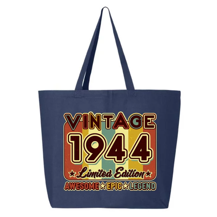 Vintage 1944 80th Birthday Limited Edition Awesome Epic Legend 25L Jumbo Tote