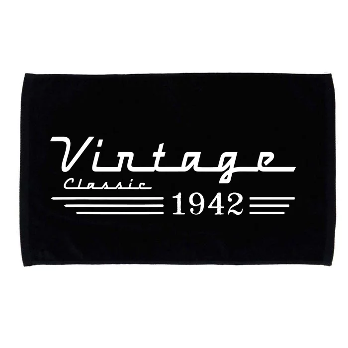 Vintage 1942 80th Birthday Microfiber Hand Towel