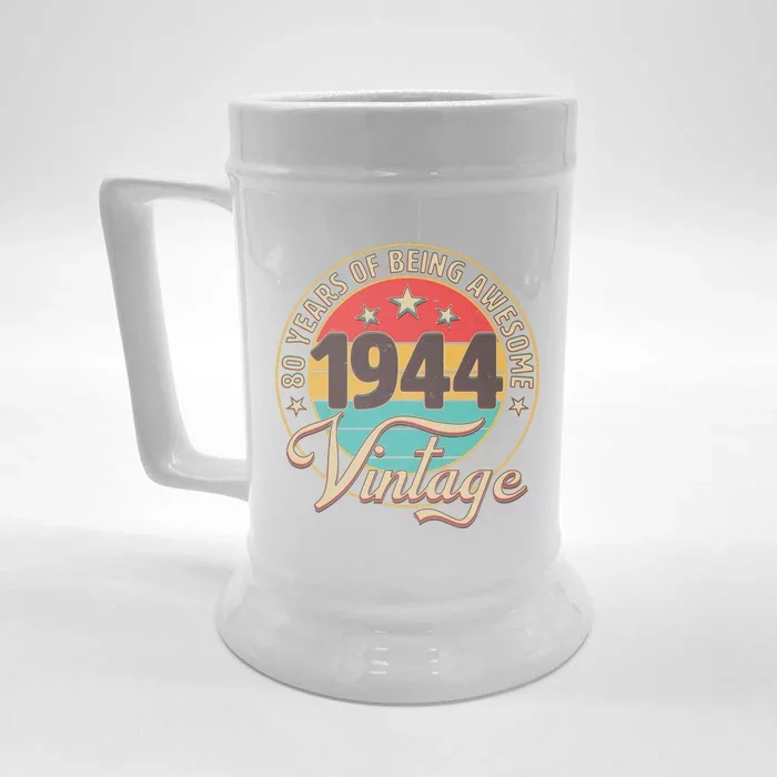 Vintage 1944 80 Years Of Being Awesome Front & Back Beer Stein