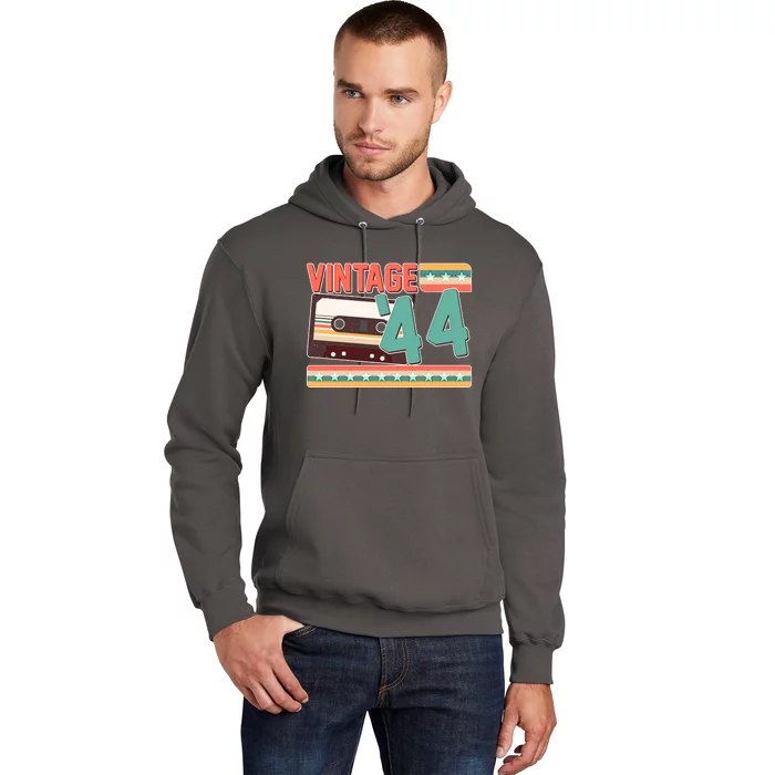 Vintage 1944 80th Birthday Cassette Tape Hoodie