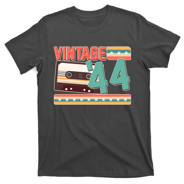 Vintage 1944 80th Birthday Cassette Tape T-Shirt