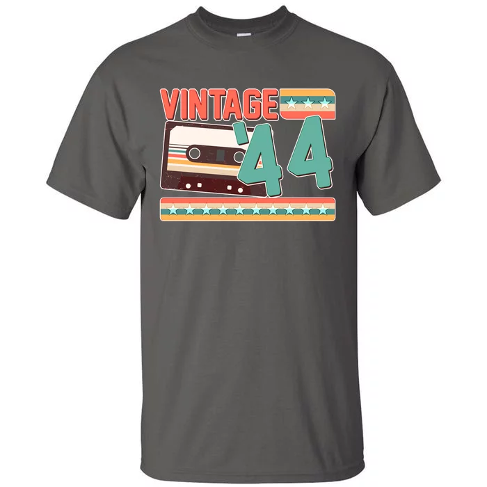 Vintage 1944 80th Birthday Cassette Tape Tall T-Shirt