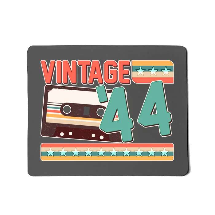 Vintage 1944 80th Birthday Cassette Tape Mousepad