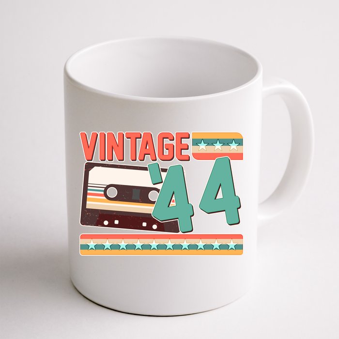 Vintage 1944 80th Birthday Cassette Tape Front & Back Coffee Mug