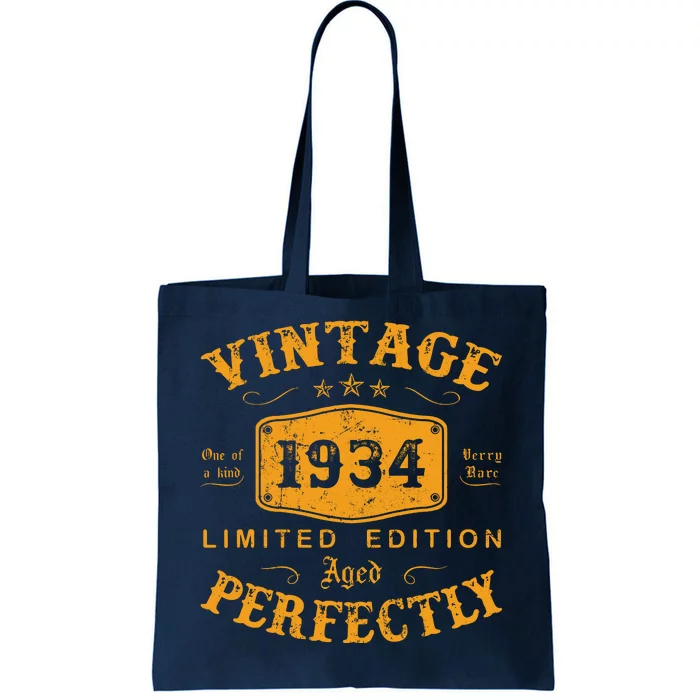 Vintage 1934 88 Birthday Gifts 88th Birthday Gifts Tote Bag