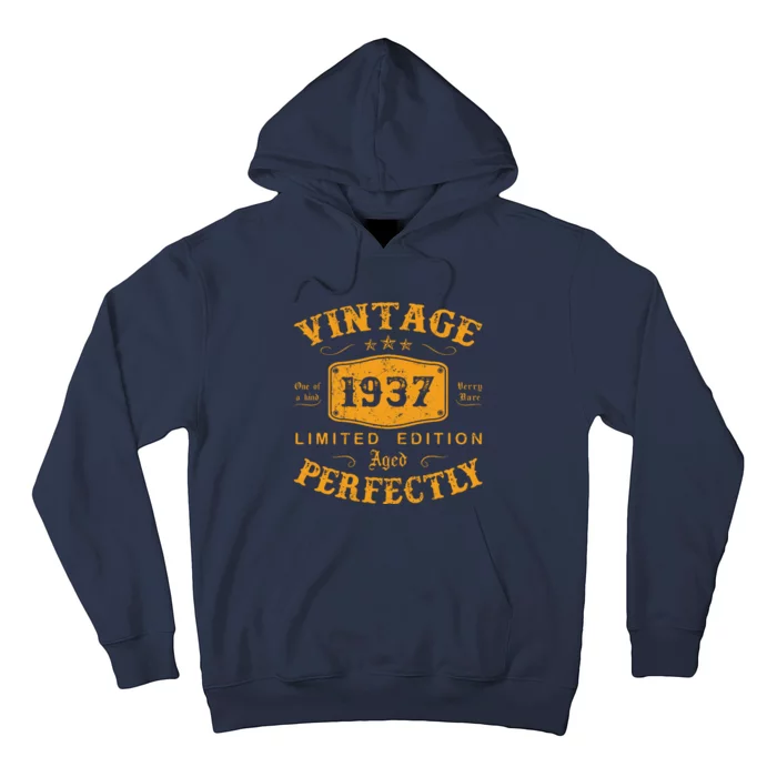 Vintage 1937 85 Birthday Gifts 85th Birthday Gifts Hoodie