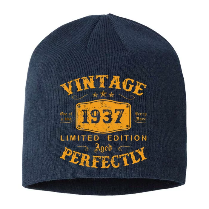 Vintage 1937 85 Birthday Gifts 85th Birthday Gifts 8 1/2in Sustainable Knit Beanie