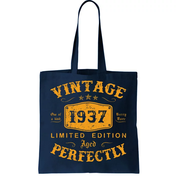 Vintage 1937 85 Birthday Gifts 85th Birthday Gifts Tote Bag