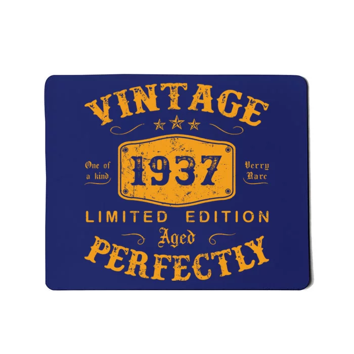 Vintage 1937 85 Birthday Gifts 85th Birthday Gifts Mousepad