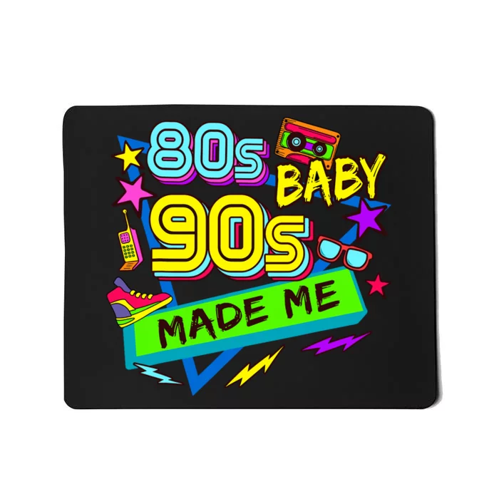 Vintage 1980s 80S Baby 1990s 90S Made Me Retro Nostalgia Mousepad