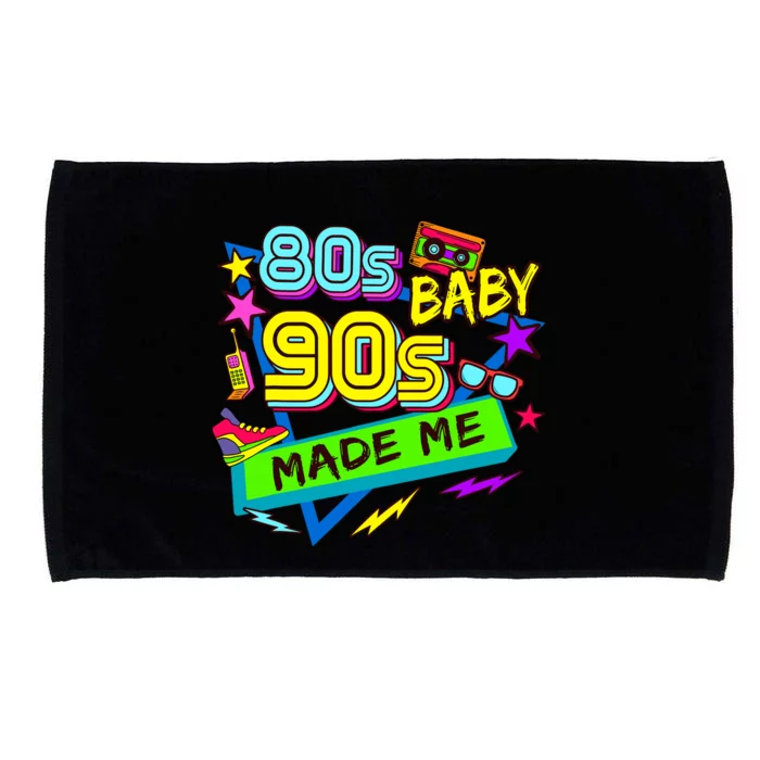 Vintage 1980s 80S Baby 1990s 90S Made Me Retro Nostalgia Microfiber Hand Towel