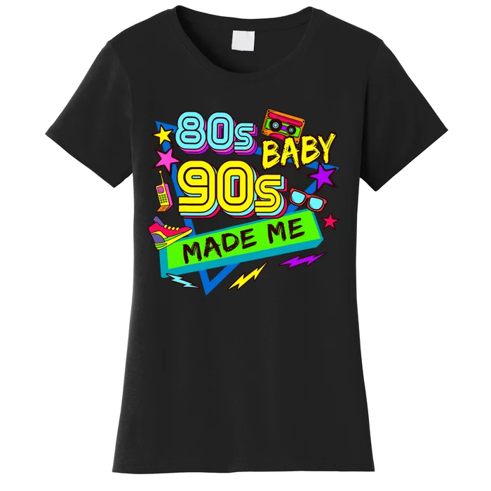 Vintage 1980s 80S Baby 1990s 90S Made Me Retro Nostalgia Women's T-Shirt